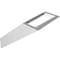 Ekena Millwork 5 1/2-in. W x 8-in. D x 8-in. H Traditional Architectural Grade PVC Knee Brace BRCP055X08X08TRA - alternate 5